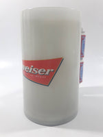Budweiser Stacked Beer Can Shaped Handle Glow In The Dark 6" Plastic Freezer Mug Cup