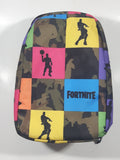 2019 Epic Games Fortnite Dancing Emote Silhouettes Colorful Small Lunch Tote Back Pack Shaped Carry Bag