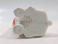 Vintage Little Tikes White Dog with Red Collar 2 1/4" Tall Plastic Toy Figure