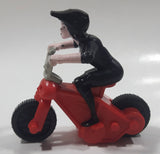 2015 McDonald's Hotel Transylvania 2 Mavis Red Motorcycle 3 1/4" Long Plastic Toy Vehicle
