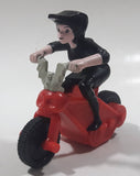 2015 McDonald's Hotel Transylvania 2 Mavis Red Motorcycle 3 1/4" Long Plastic Toy Vehicle