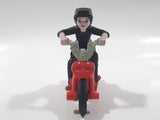 2015 McDonald's Hotel Transylvania 2 Mavis Red Motorcycle 3 1/4" Long Plastic Toy Vehicle