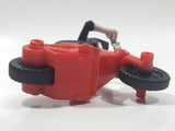 2015 McDonald's Hotel Transylvania 2 Mavis Red Motorcycle 3 1/4" Long Plastic Toy Vehicle