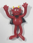 3 C-P Inc Red Devil in Black Cape Bendable 2 3/4" Tall Toy Figure