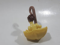 2000 McDonald's Burroughs & Disney Tarzan Jane Yellow Umbrella 2 3/8" Tall Plastic Toy Figure