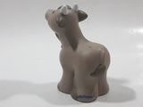 2001 Little People Farm Animals Grey Cow 2 3/4" Tall Toy Figure