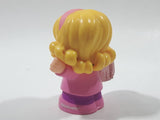 2016 Little People Travel Together Airplane Girl in Pink With Luggage 2 1/2" Tall Toy Figure