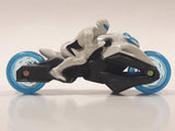 1999 McDonald's Max Steel White Street Bike Motorcycle Turbofied Cycle 4" Length Toy Vehicle