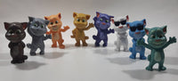 2010 - 2016 McDonald's Outfit7 Limited Talking Tom 3 5/8" Tall Toy Figure Lot of 8