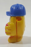 Ferrero Kinder Surprise EN598 Emoji in Blue Hat Holding Red Music Player 1 1/2" Tall Toy Figure