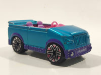 2007 Mattel Polly Pocket Convertible Blue and Pink Plastic Body Die Cast Toy Car Vehicle J1679 - No Windshield