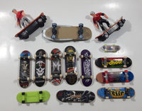 Mixed Lot of 14 Fingerboard Miniature Skateboards 2" to 5" Tech Deck and Others