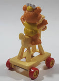 1986 HA! The Muppets Baby Fozzie Bear Character on Rocking Horse PVC Toy Figure