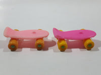 1987 McDonald's Garfield Pink and Light Pink 2 1/4" Long Skateboards