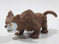 2012 Mattel Dreamworks Croods Bearowl Brown 3" Long Toy Figure