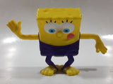 2012 McDonald's SpongeBob SquarePants Gymnastics Purple Leotard 3" Tall Toy Figure