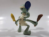 2012 McDonald's SpongeBob SquarePants Squidward Tennis Player 4" Tall Toy Figure