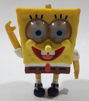 2002 Burger King SpongeBob SquarePants Clear Eyes 3 1/2" Tall Toy Figure