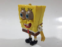 2002 Burger King SpongeBob SquarePants Clear Eyes 3 1/2" Tall Toy Figure