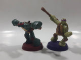 2012 McDonald's Viacom TMNT Teenage Mutant Ninja Turtles Donatello and Raphael 3" Tall Toy Figures Set of 2