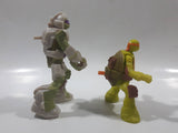 2016 McDonald's Viacom TMNT Teenage Mutant Ninja Turtles Michaelangelo and Donatello Toy Figures Set of 2