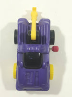 1995 Wendy's Techno Tows Tow Truck Purple Plastic Wind Up Toy Car Vehicle