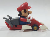 2005 Tomy Nintendo Mario Kart Mario Driving Go Kart Plastic Pullback Toy Car Vehicle - Missing a wheel