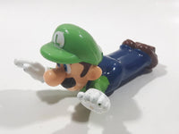 2017 McDonald's Nintendo Super Mario Flying Luigi Plastic 3" Long Toy Figure
