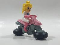 2014 McDonald's Nintendo Mario Kart Princess Peach Plastic 3" Long Toy Character Car Vehicle