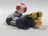 2014 McDonald's Nintendo Mario Kart Toad Plastic 3" Long Toy Character Car Vehicle