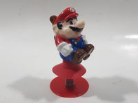 1989 Nintendo Super Mario Jumping Mario Pop Up 3 1/4" Tall Toy Figure Works