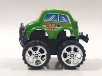 Unknown Brand Taxi Monster Truck with Eyes Green Plastic Toy Car Vehicle
