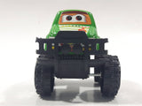 Unknown Brand Taxi Monster Truck with Eyes Green Plastic Toy Car Vehicle