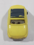 2006 McDonald's Disney Pixar Cars Luigi Yellow Pullback Plastic Die Cast Toy Car Vehicle