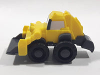 2015 Mattel Hit Bob The Builder Back Hoe Yellow Plastic Die Cast Toy Car Vehicle