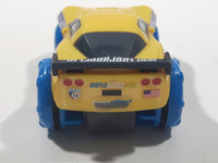 2012 Mattel Disney Pixar Cars Hydro Wheels Jeff Gorvette Yellow Plastic Toy Car Vehicle