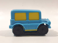 Vintage 1978 Tomy Flip Floppers Bus Light Blue Wind Up Plastic Toy Car Vehicle