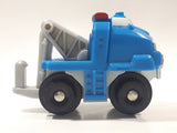 2003 Mattel Fisher Price Geotrax B4345 Tow Truck Blue Plastic Die Cast Toy Car Vehicle