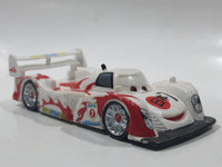 Disney Pixar Cars #7 World Grand Prix Shu Todoroki White Plastic Die Cast Toy Car Vehicle