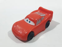 2008 Disney Pixar Cars Lightning McQueen Red Plastic Die Cast Toy Car Vehicle