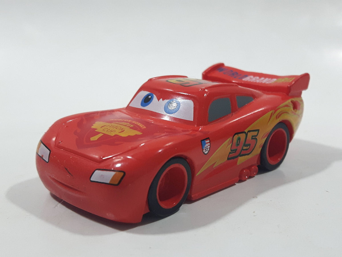 Disney Pixar Cars Lightning McQueen Red Plastic Die Cast Toy Car Vehic ...