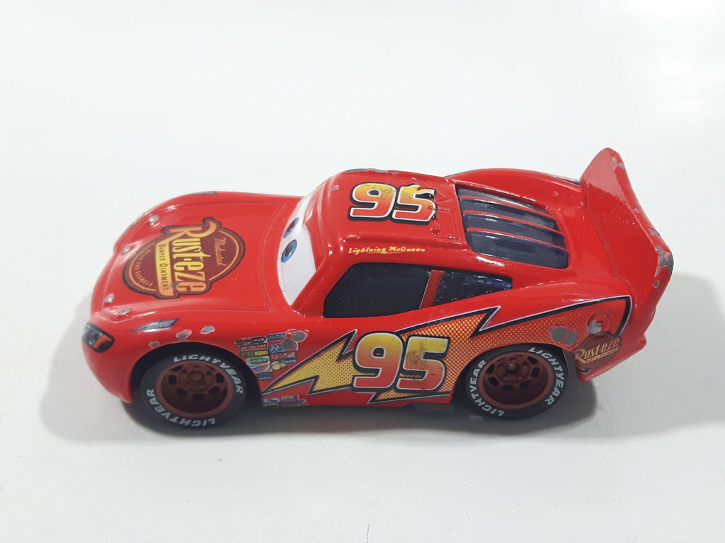 Disney Pixar Cars Lightning McQueen #95 Red Die Cast Toy Race Car Vehi ...