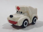 1999 Kinder Surprise Dog Ambulance Medic White Miniature Toy Car Vehicle K99 n 104