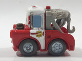 Disney Pixar Cars Tow Mater Tow Truck Fire Dept Red and White Die Cast Toy Car Vehicle M1697