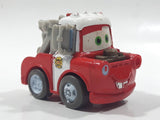 Disney Pixar Cars Tow Mater Tow Truck Fire Dept Red and White Die Cast Toy Car Vehicle M1697