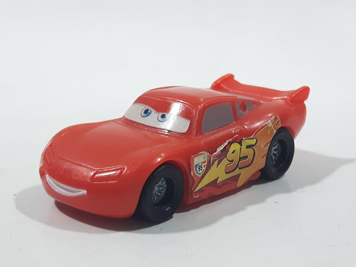 Kinder Surprise Disney Pixar Cars Lightning McQueen Red Miniature Plas ...