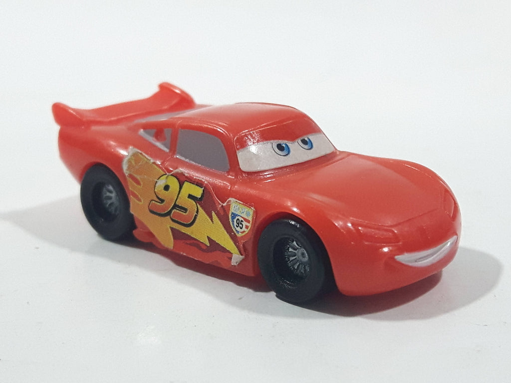 Kinder Surprise Disney Pixar Cars Lightning McQueen Red Miniature Plas ...