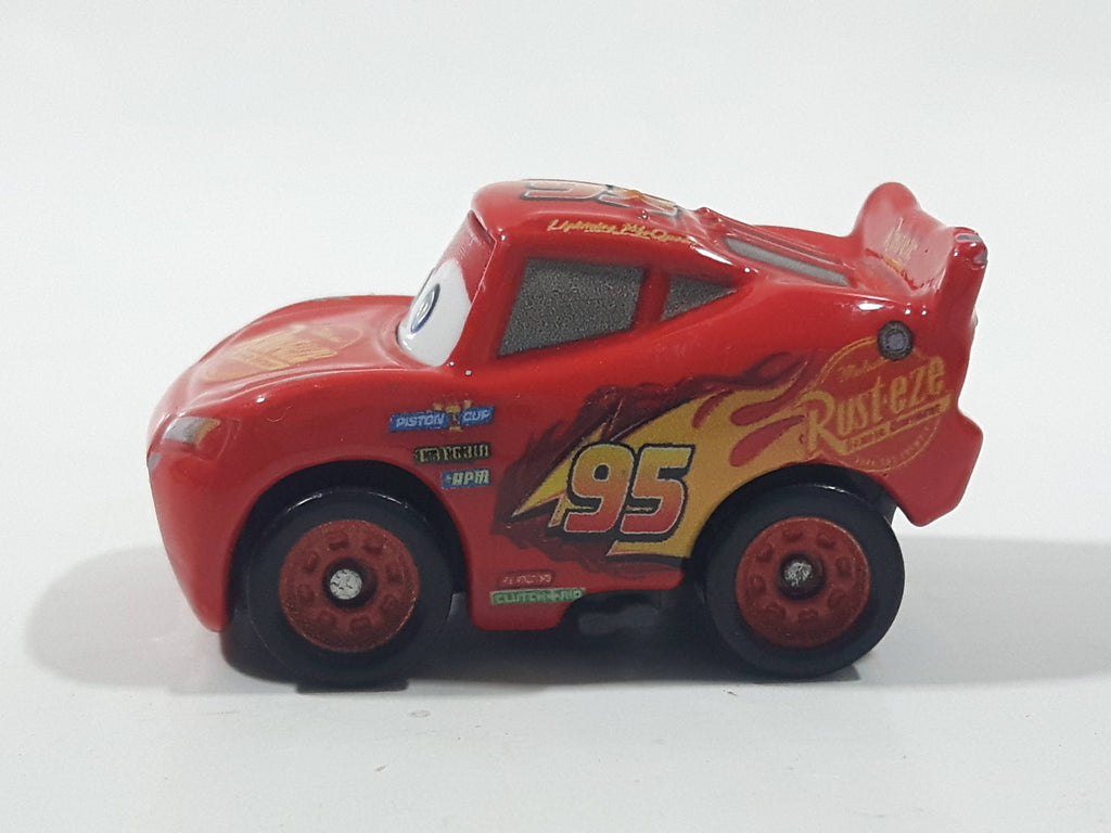 2016 Disney Pixar Cars Lightning McQueen Red Miniature Die Cast Toy Ca ...