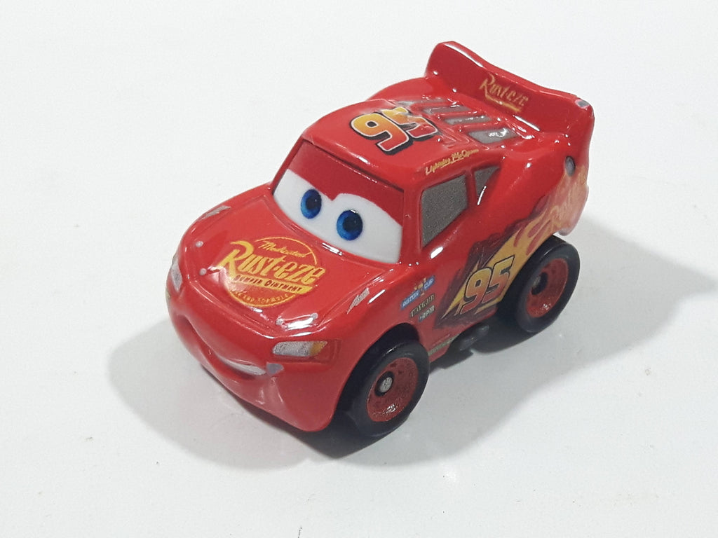 2016 Disney Pixar Cars Lightning McQueen Red Miniature Die Cast Toy Ca ...