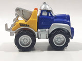 2000 Maisto Hasbro Tonka Lil Chuck & Friends Tow Truck Blue and Yellow Die Cast Toy Car Vehicle